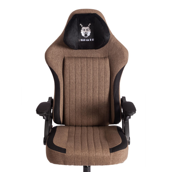 Кресло iWolf ткань, черный/коричневый фото № 8