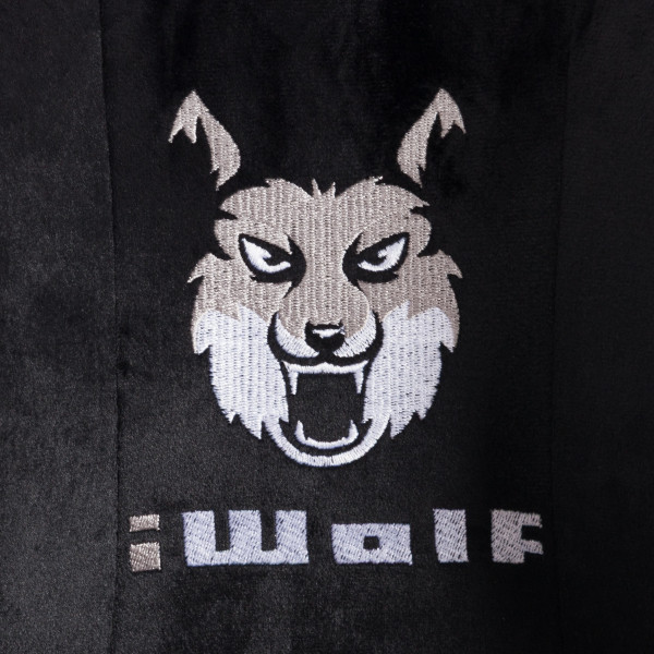 Кресло iWolf ткань, черный/коричневый фото № 14