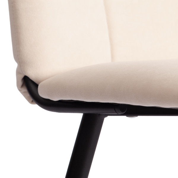 Стул обеденный Asti TREND, флок , молочный/черный, 4, 47х54х86 см фото № 8