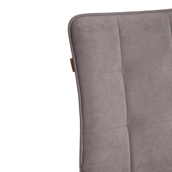 Стул обеденный Bari LT, флок , серый/черный, 29, 41х55х89 см фото № 9