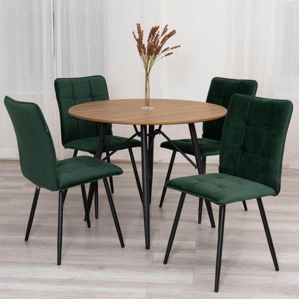 Стул обеденный Bari LT, велюр, Deep Forest (изумруд), 41х55х89 см фото № 10