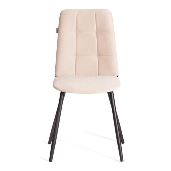 Стул обеденный Asti TREND, флок , бежевый/черный, 7, 47х54х86 см фото № 5