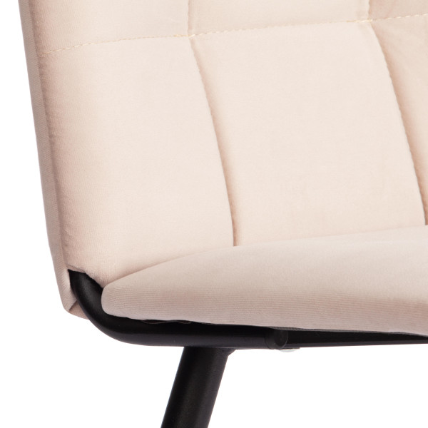 Стул обеденный Asti TREND, флок , бежевый/черный, 7, 47х54х86 см фото № 9