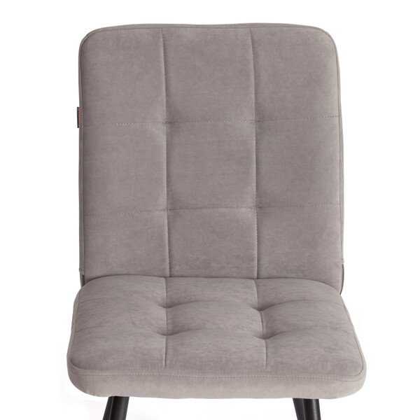 Стул обеденный Medeo LT, флок , серый/черный, 29, 45х56х89 см фото № 6