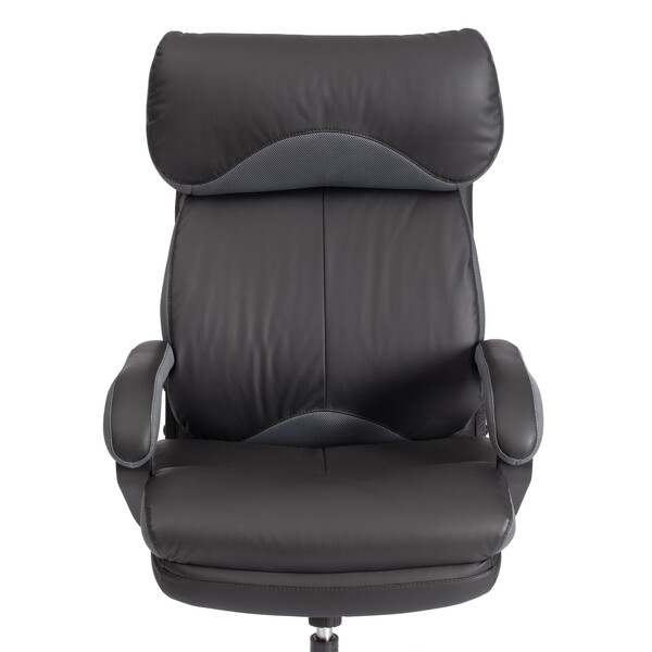 Кресло Duke metalBL кож/зам/ткань, черный/серый, 36-6/12 фото № 7