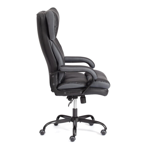 Кресло Duke metalBL кож/зам/ткань, черный/серый, 36-6/12 фото № 2