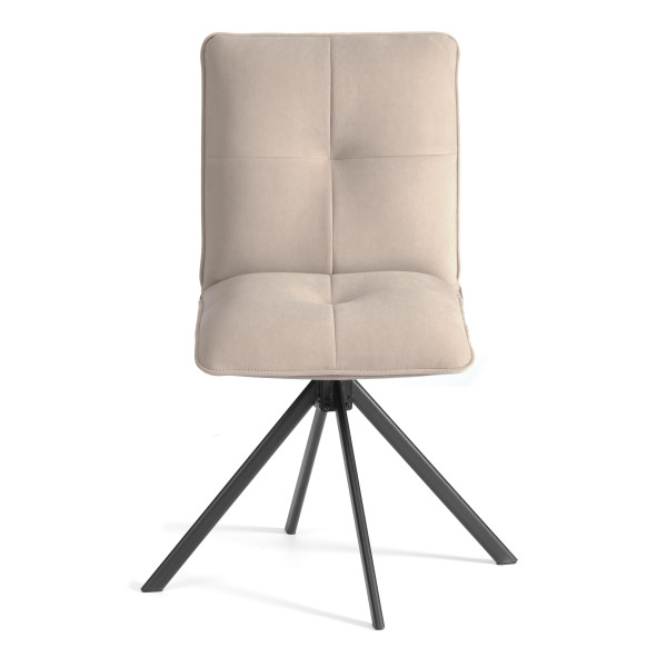 Стул обеденный Sweet поворотный механизм 360, велюр, бежевый, 7 фото № 5