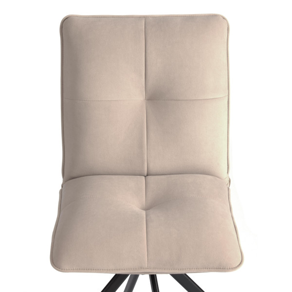 Стул обеденный Sweet поворотный механизм 360, велюр, бежевый, 7 фото № 7