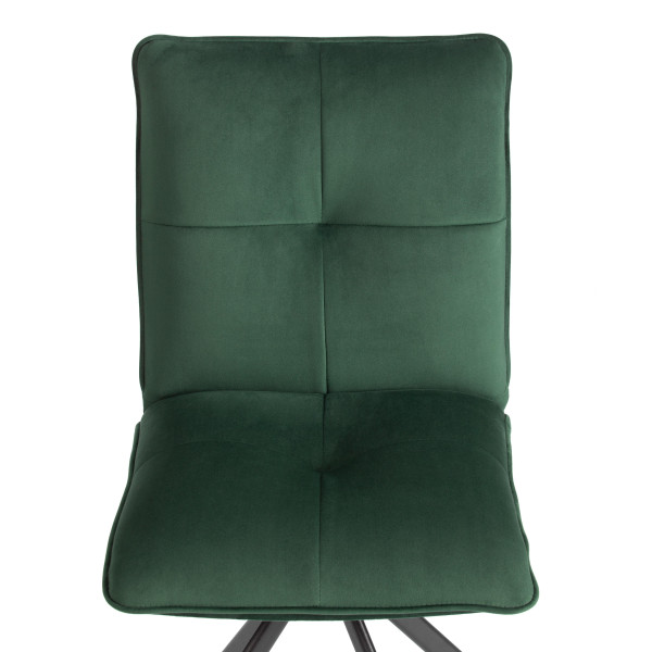 Стул обеденный Sweet поворотный механизм 360, велюр, Deep Forest (изумруд) фото № 6