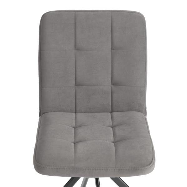 Стул обеденный Medeo поворотный механизм 360, велюр, серый, 29 фото № 6