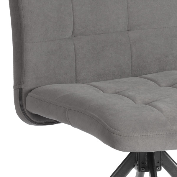 Стул обеденный Medeo поворотный механизм 360, велюр, серый, 29 фото № 8