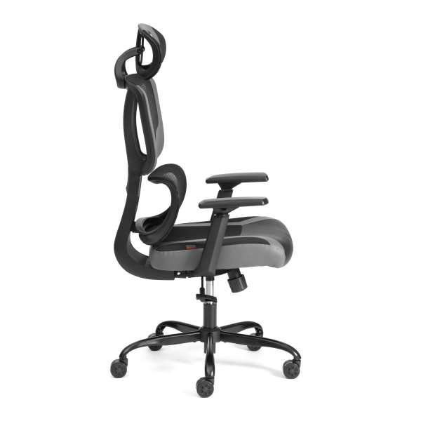 Кресло iCobra ткань / иск. кожа, черный / серый фото № 5