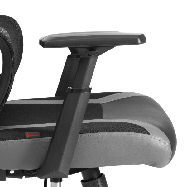 Кресло iCobra ткань / иск. кожа, черный / серый фото № 18