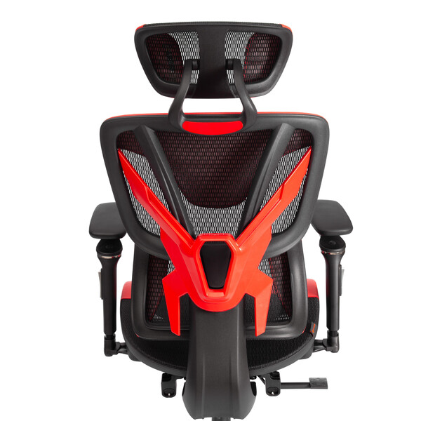 Кресло KingCobra иск. кожа / сетка, черный / красный фото № 9