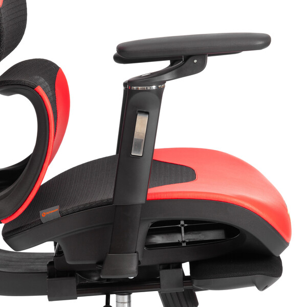 Кресло KingCobra иск. кожа / сетка, черный / красный фото № 18
