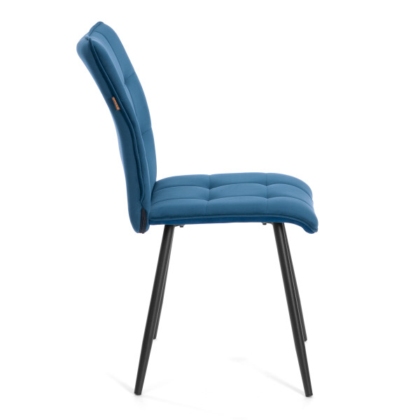 Стул обеденный Bari LT, велюр, Dark blue (темно-синий), 41х55х89 см фото № 2