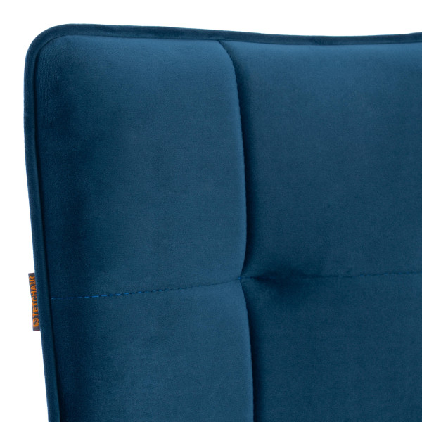 Стул обеденный Bari LT, велюр, Dark blue (темно-синий), 41х55х89 см фото № 8