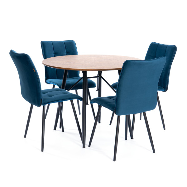 Стул обеденный Bari LT, велюр, Dark blue (темно-синий), 41х55х89 см фото № 10