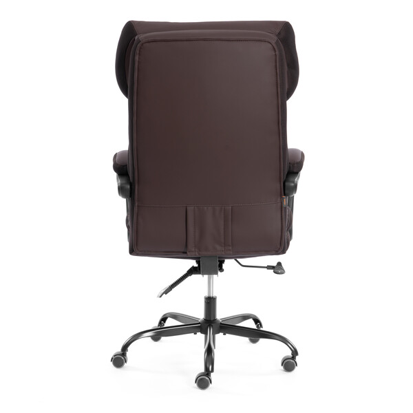 Кресло Chief metalBL  кож/зам/ткань, коричневый/коричневый стеганный, 36-36/36-36 стеганный/TW-24 фото № 5