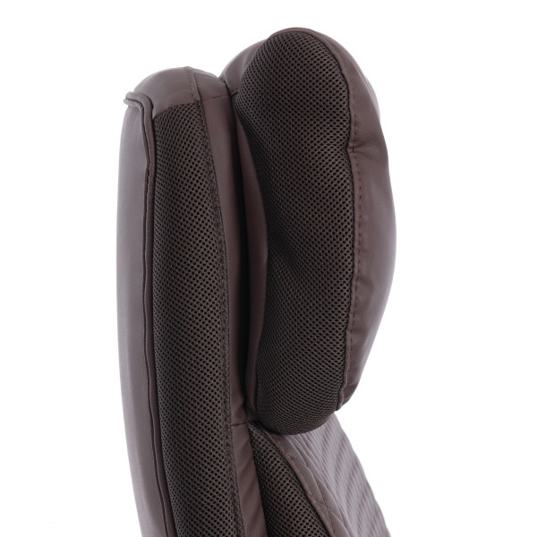 Кресло Chief metalBL  кож/зам/ткань, коричневый/коричневый стеганный, 36-36/36-36 стеганный/TW-24 фото № 9