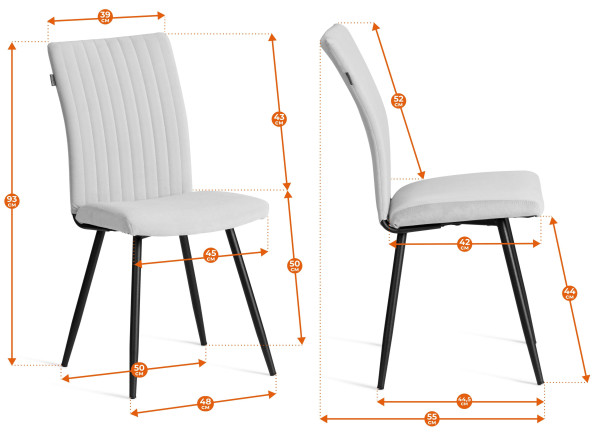 Стул обеденный Monte Carlo TREND, велюр, Deep Forest (изумруд), 49х51х93 см фото № 17
