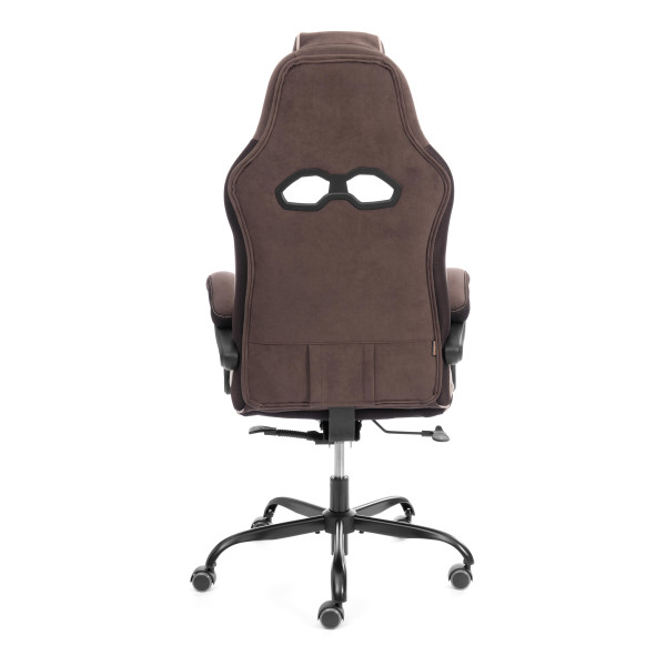 Кресло Arena metalBL велюр, коричневый/бежевый, 6/7 фото № 5