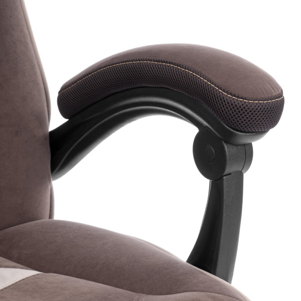 Кресло Arena metalBL велюр, коричневый/бежевый, 6/7 фото № 11