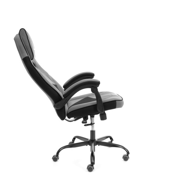 Кресло Arena metalBL велюр, серый/черный, 29/35 фото № 3