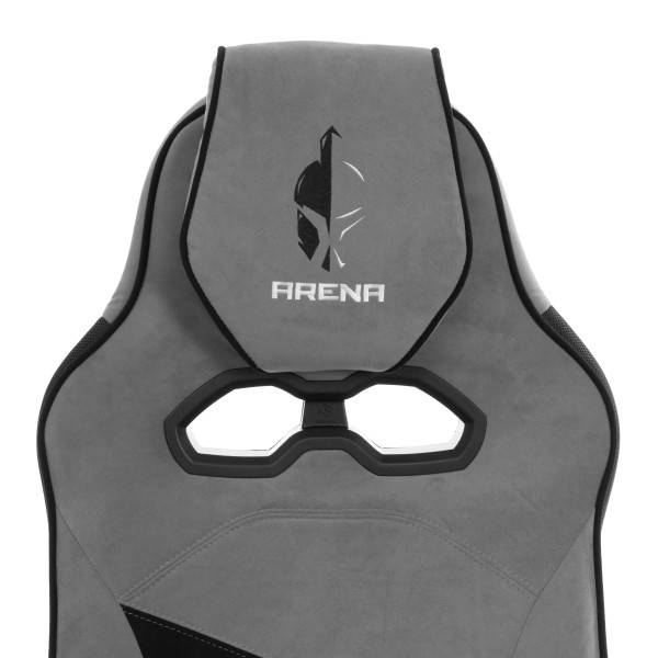 Кресло Arena metalBL велюр, серый/черный, 29/35 фото № 8