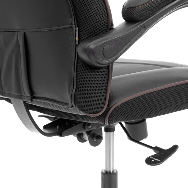 Кресло Arena metalBL кож/зам, черный/черный карбон, 36-6/карбон черный фото № 13