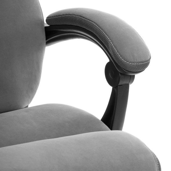 Кресло Cambridge metalBL велюр/ткань, серый, 29/12 фото № 9