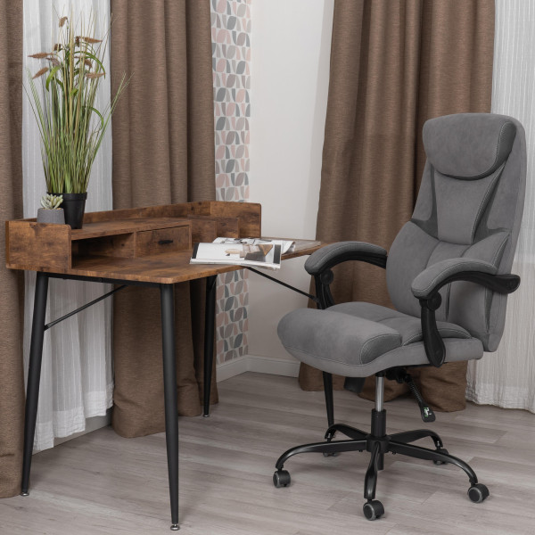 Кресло Cambridge metalBL велюр/ткань, серый, 29/12 фото № 15