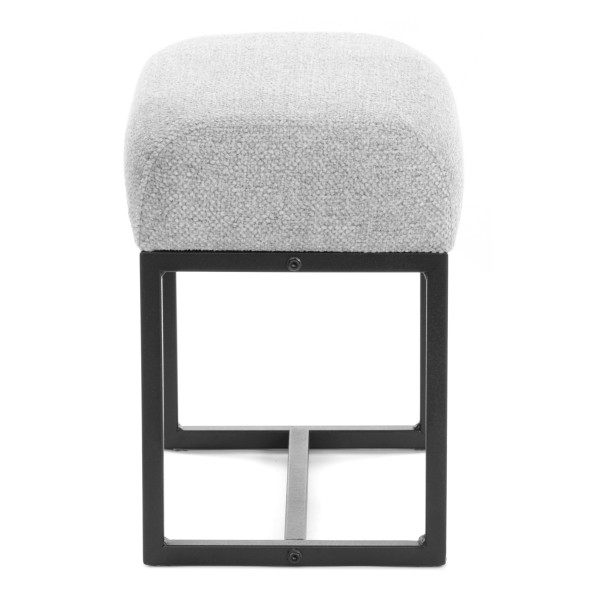 Пуф Charli Lux/Чарли Люкс велюр/букле, VT shape silver фото № 2