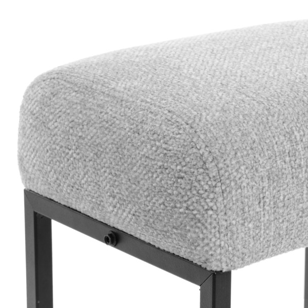 Пуф Charli Lux/Чарли Люкс велюр/букле, VT shape silver фото № 3