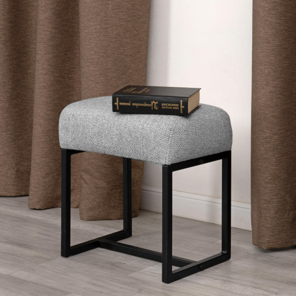 Пуф Charli Lux/Чарли Люкс велюр/букле, VT shape silver фото № 7