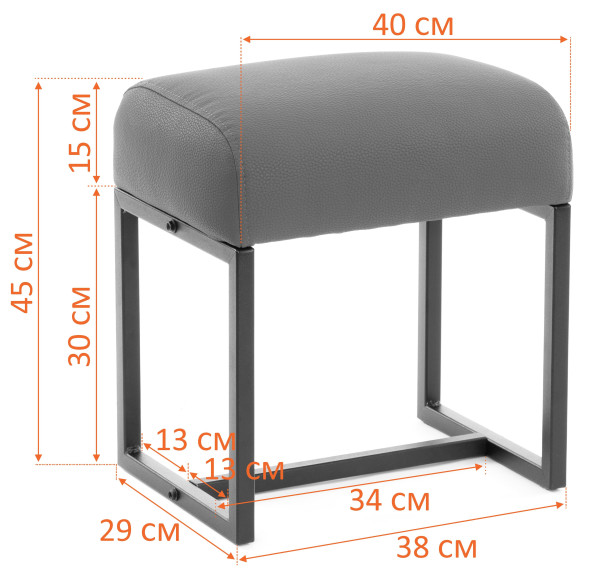 Пуф Charli Lux/Чарли Люкс велюр/букле, VT shape silver фото № 8