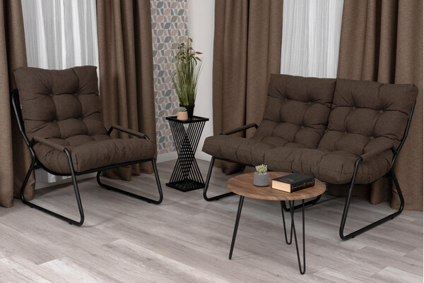 Диван Ergo/Эрго рогожка, коричневый, 3М7-147 фото № 13