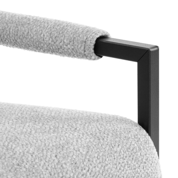 Диван Charli LUX/Чарли Люкс велюр/букле, VT shape silver фото № 8