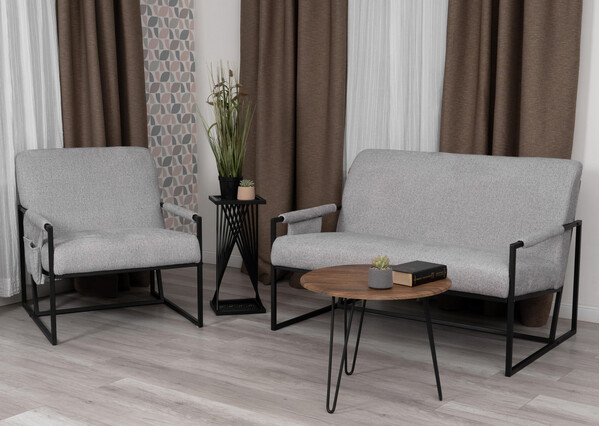 Диван Charli LUX/Чарли Люкс велюр/букле, VT shape silver фото № 12