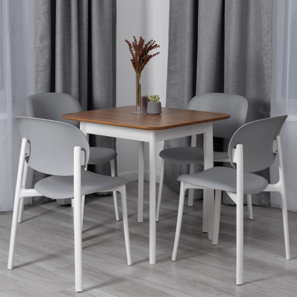 Стул ADORE (mod. XRB-1025) пластик, серый / белый (grey / white), 41 х 53 х 81,5 см фото № 13