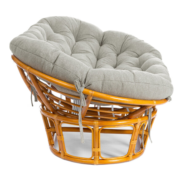 Диван MAMASAN/МАМАСАН 23/02 W /с подушкой/ 169х102х80 см, Pecan (орех), матрац 182х119 см, ткань серо-бежевая 3М 16/2 фото № 2