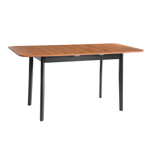 Стол Соната Люкс раздвижной/Sonata Lux extension table, 120х75х73 см массив сосны, антик/чёрный, 120-(150)х75х73 см фото № 5