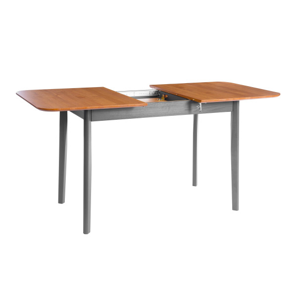 Стол Соната Люкс раздвижной/Sonata Lux extension table, 120х75х73 см массив сосны, антик /графит, 120-(150)х75х73 см фото № 2