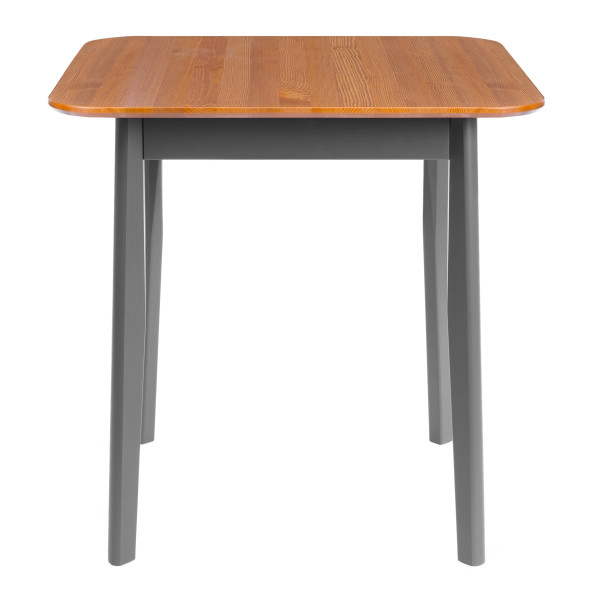 Стол Соната Люкс/ Sonata Lux table, 75х75х73 см массив сосны, антик /графит, 75х75х73 см фото № 2