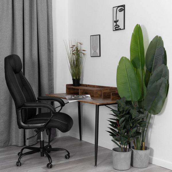 Кресло Boss metalBL кож/зам, черный, 36-6 фото № 15