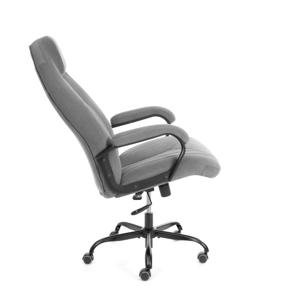 Кресло Boss metalBL велюр, серый, 29 фото № 3