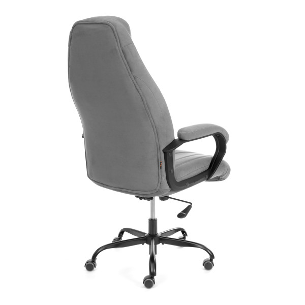 Кресло Boss metalBL велюр, серый, 29 фото № 4