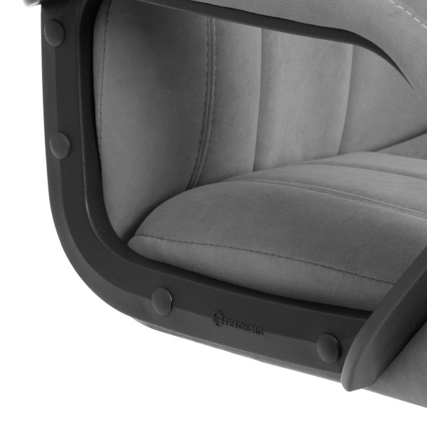 Кресло Boss metalBL велюр, серый, 29 фото № 8