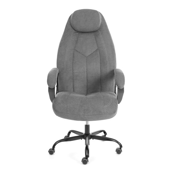 Кресло Boss metalBL ткань, серый, KUB 05 фото № 6