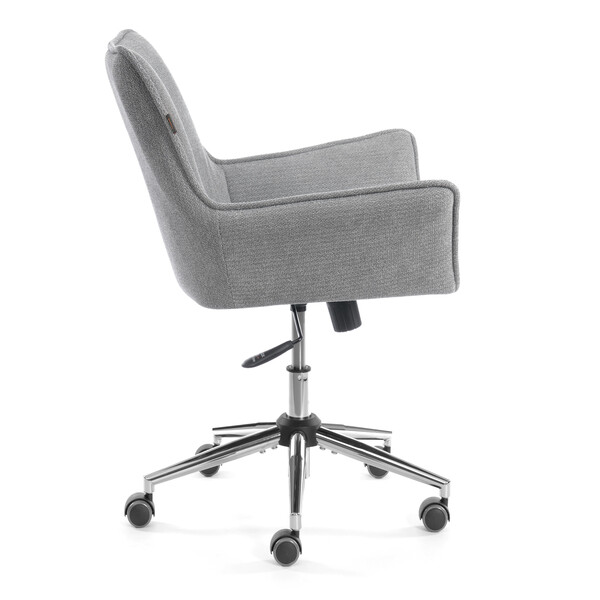 Кресло Murano/Мурано хром велюр/букле (HYP), светло-серый фото № 2